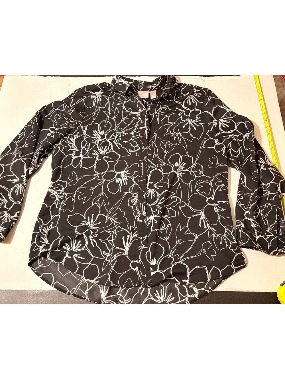 Business Casual long sleeve top Chico's size 2 39" chest